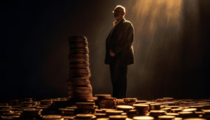 Scott-Lippitt-man standing behind coins